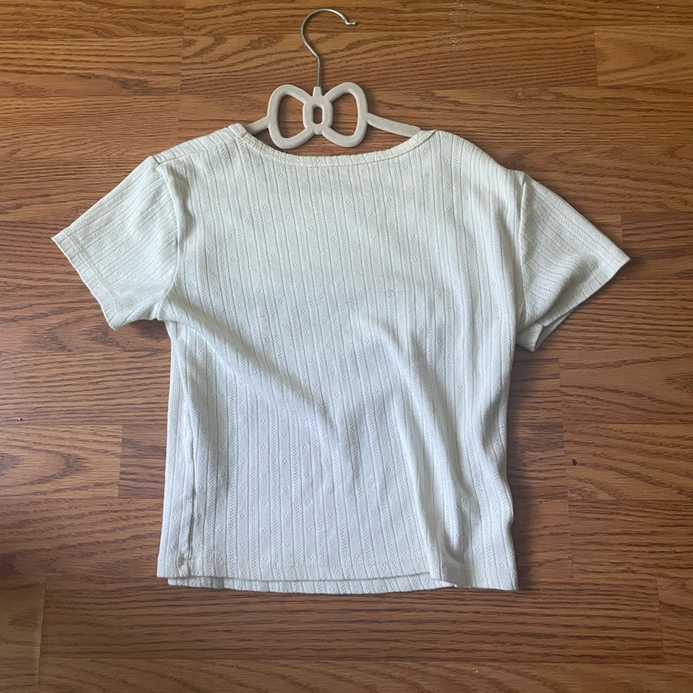 White crop top from brandy Melville! - Picture 2 of 2